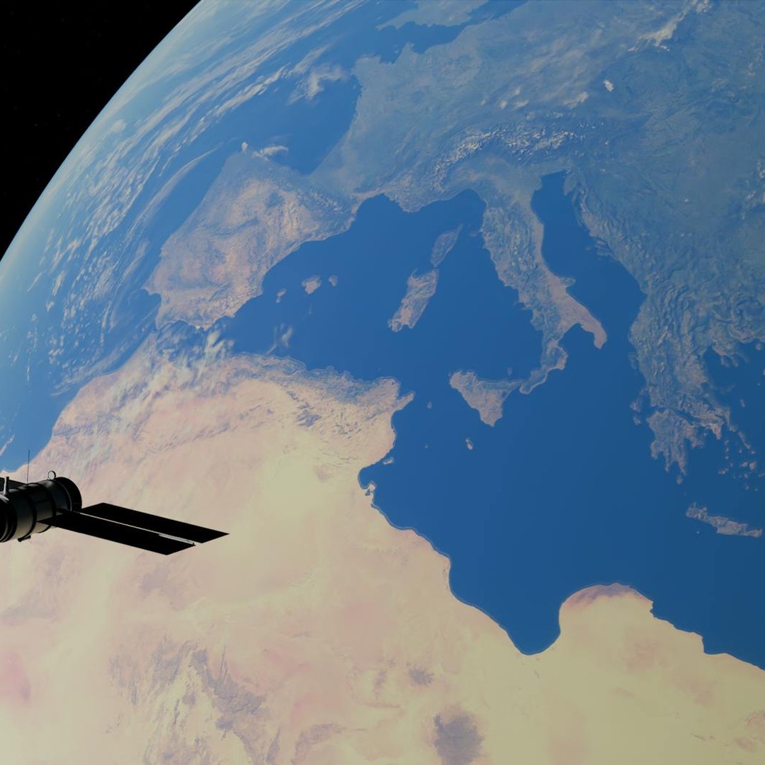 Un satellite géostationnaire semble immobile parce qu'il tourne avec la Terre.