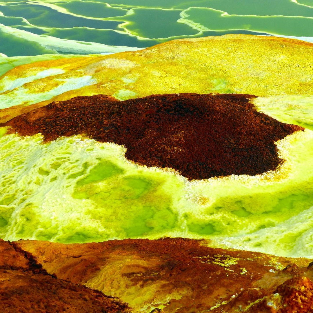 Le désert de Danakil en Éthiopie est l'un des endroits les plus hostiles et chauds de la Terre.